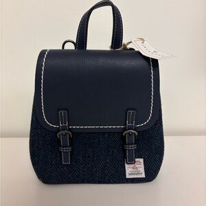 Islander Mini Backpack in Navy Tweed